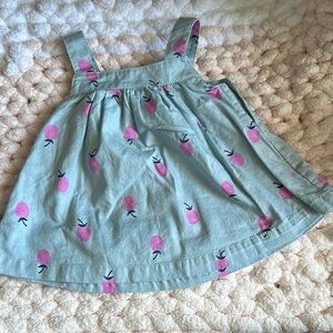 Carter's Kids Casual Dress - Light Blue with Pink Accents